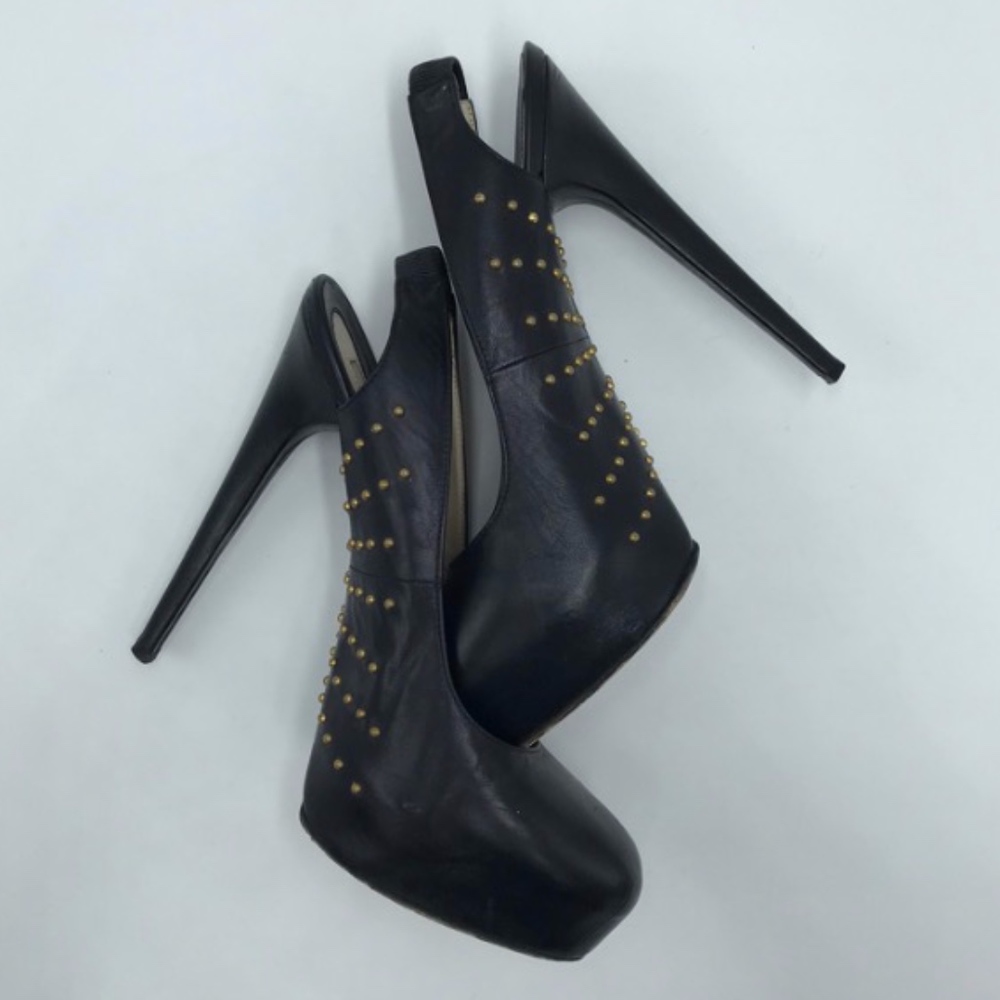 Brian Atwood 6" Heels with Brass Studs
